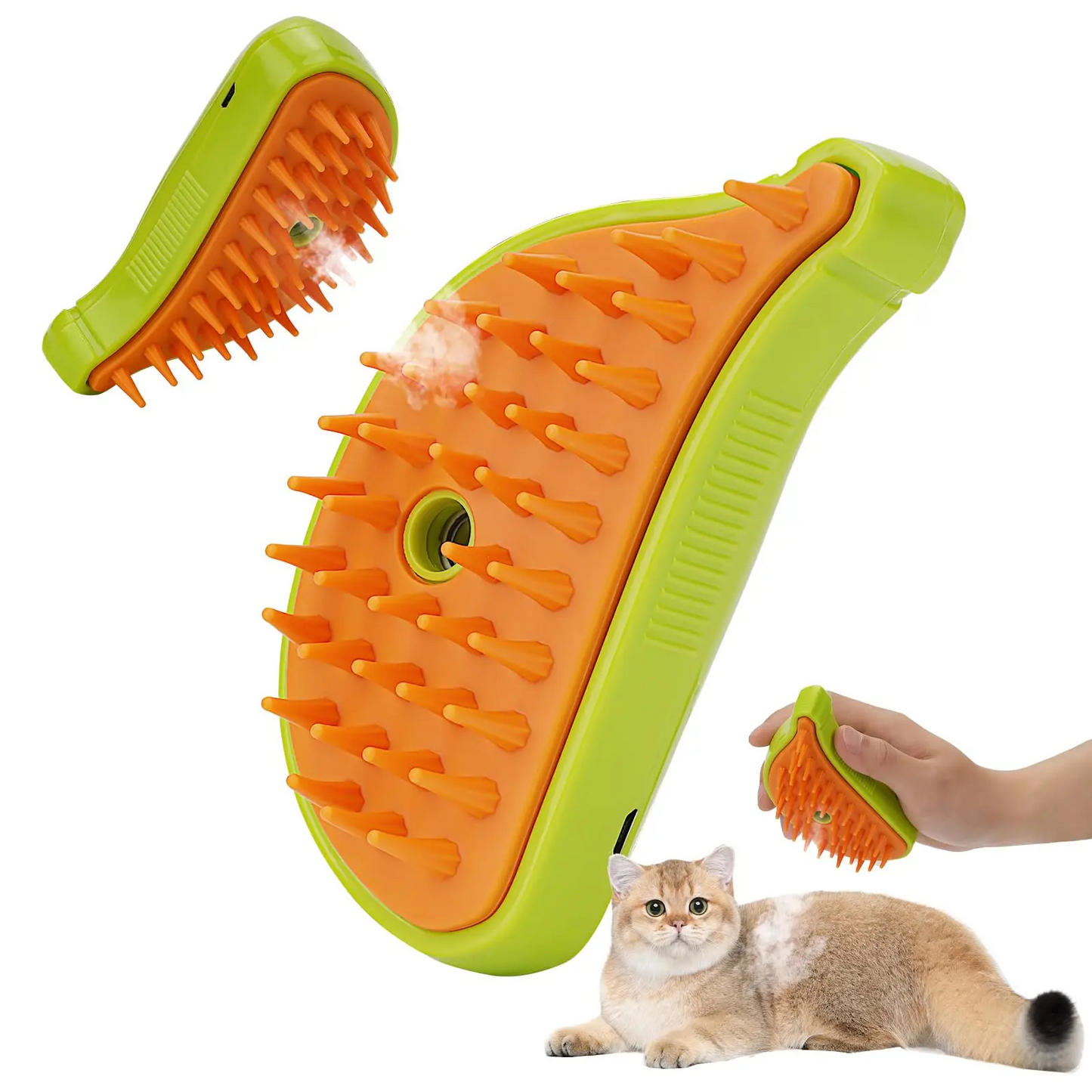 The Coat Cloud Catcher — Double-Sided Grooming Brush