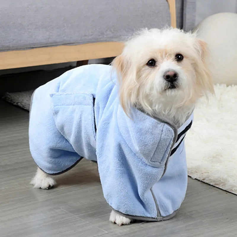 The Soggy Pup Wrap — Fast Drying Post-Bath Robe