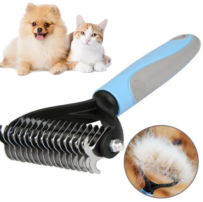 The Fur-Tamer Duo Brush — Dematting & Deshedding Tool