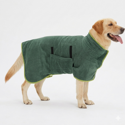 The Soggy Pup Wrap — Fast Drying Post-Bath Robe