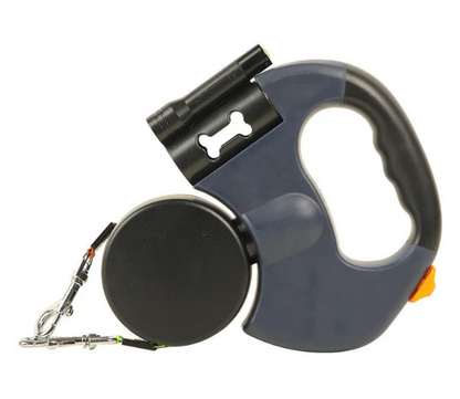 The Double Trouble — Retractable Leash for Two Dogs