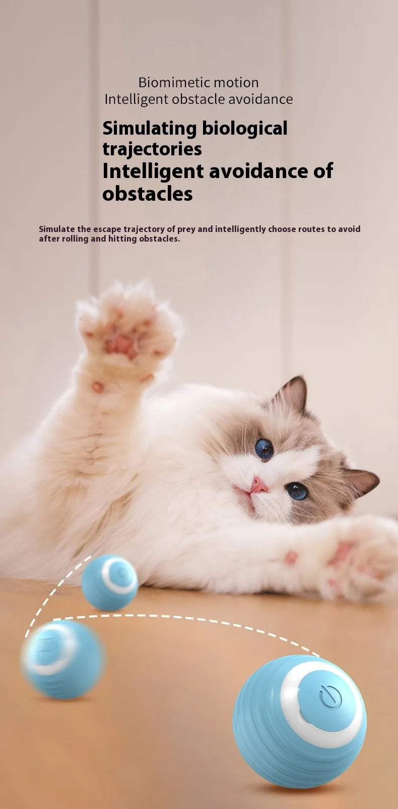 The Zoomie Spark Ball — Smart Self-Rolling Dog Toy