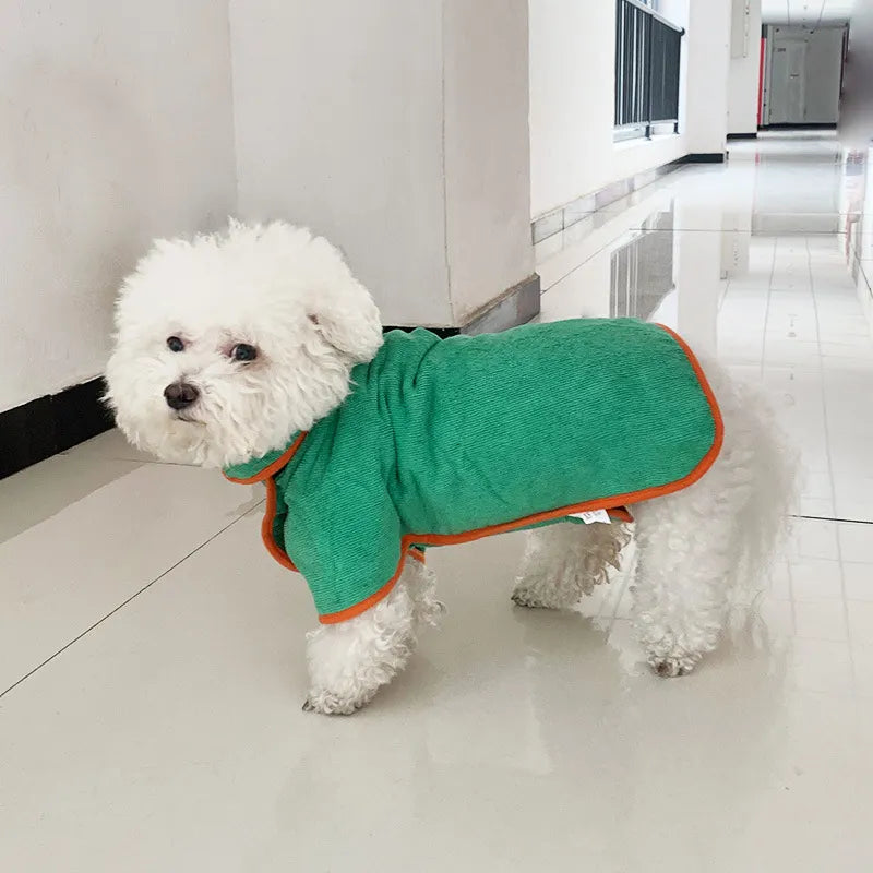 The Soggy Pup Wrap — Fast Drying Post-Bath Robe