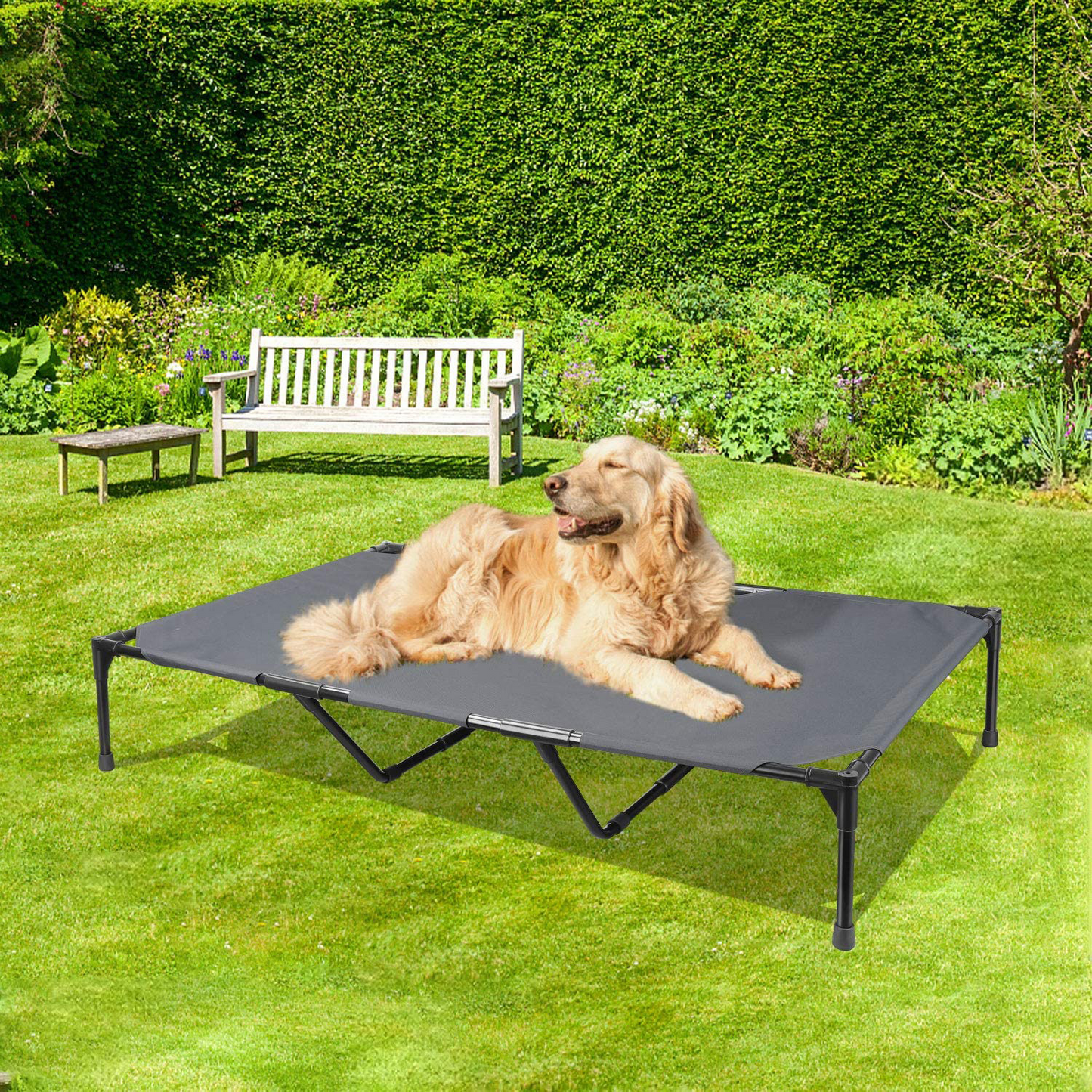 The Pawvilion — Elevated Outdoor Dog Bed