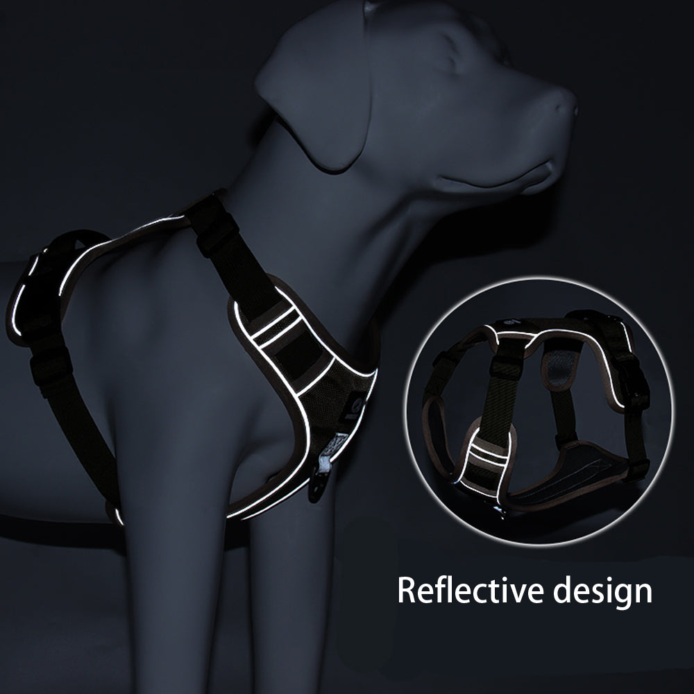 The Steady Paw Harness — Reflective No-Pull Control Vest
