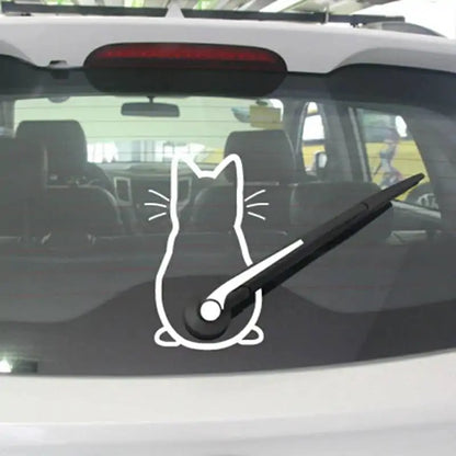 Cat Car Rear Windshield Sticker