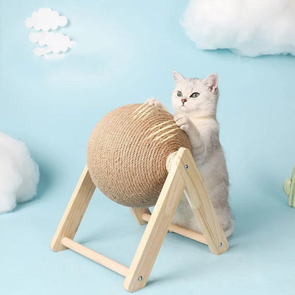 Cat Scratching Spinning Ball