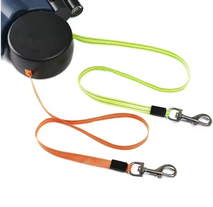 The Double Trouble — Retractable Leash for Two Dogs