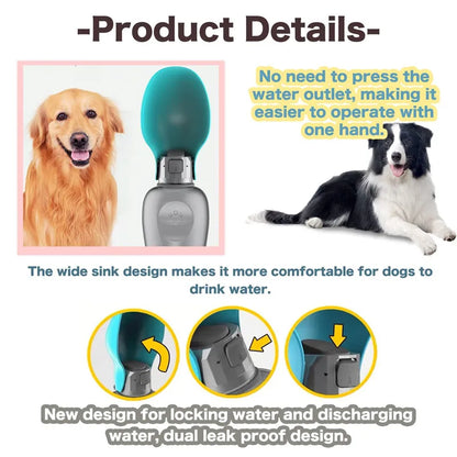 The HydroRover — Portable Dog Water Bottle with Foldable Bowl