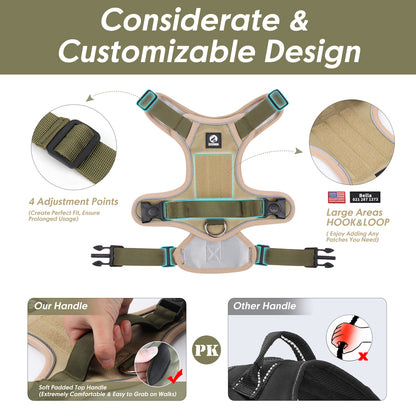 The Steady Paw Harness — Reflective No-Pull Control Vest