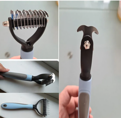 The Fur-Tamer Duo Brush — Dematting & Deshedding Tool