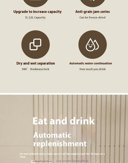 The Never-Empty Nook — Automatic Food & Water Station