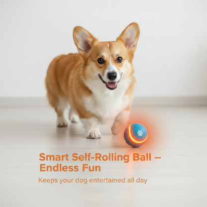 Smart Self-Rolling Ball