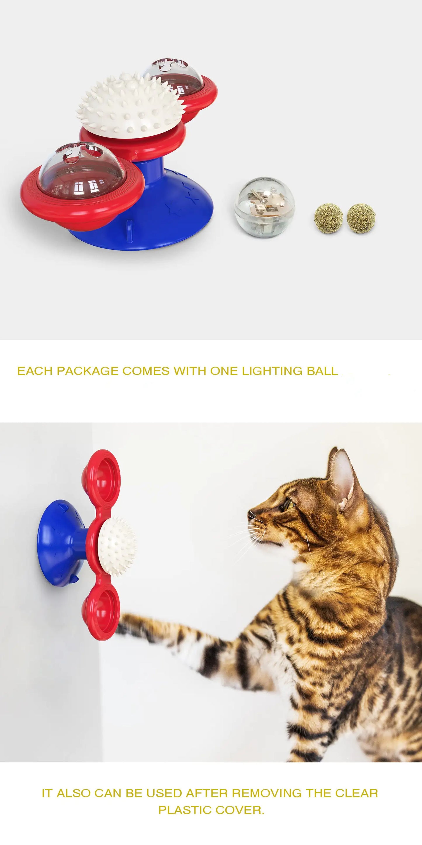 Interactive Windmill Cat Toy